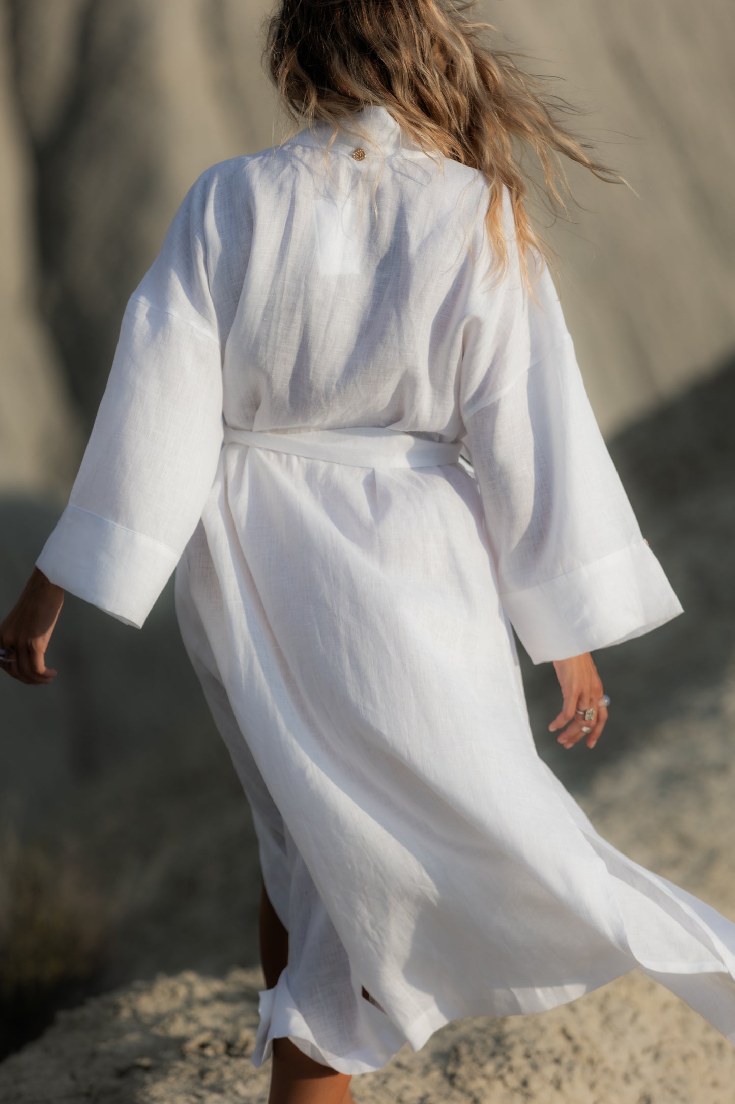 Linen maxi kimono dress “Lono”
