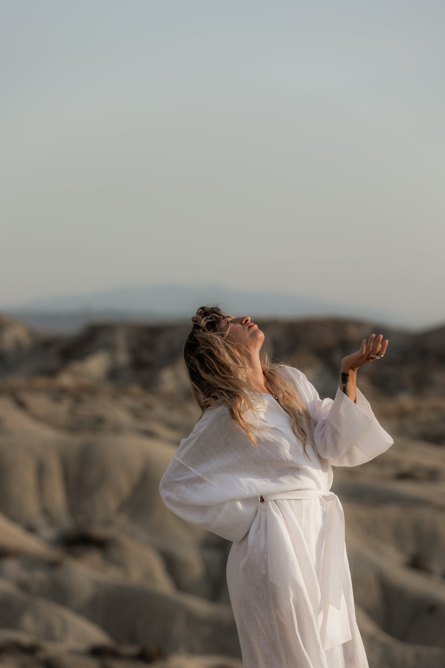 Linen maxi kimono dress “Lono”