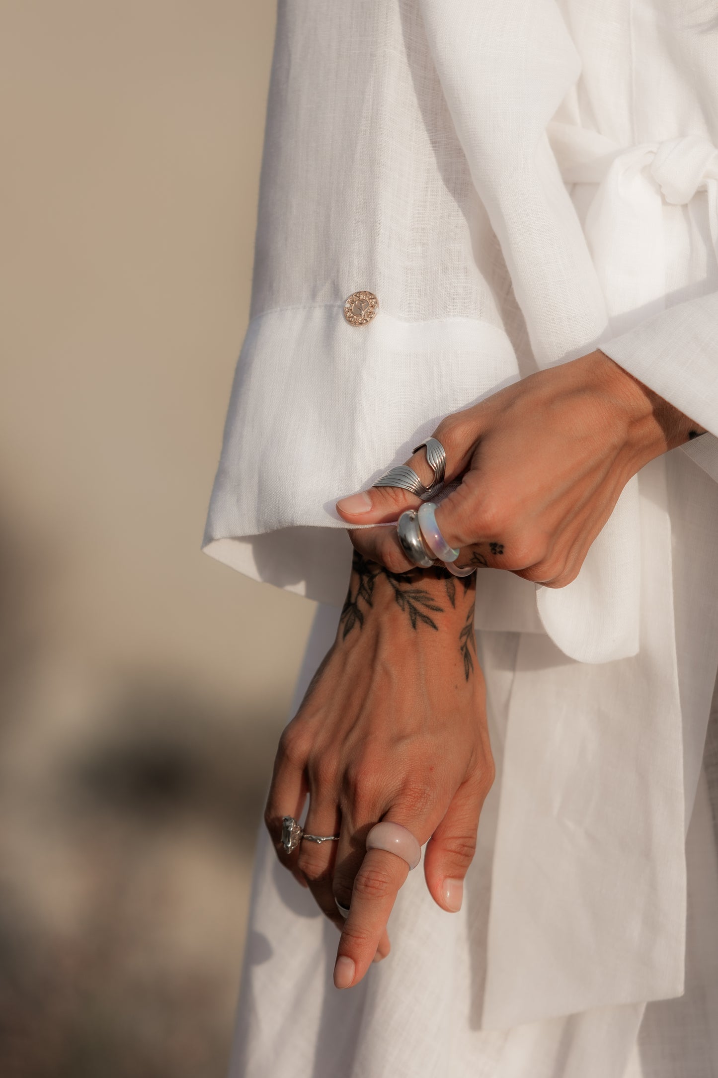 Linen maxi kimono dress “Lono”