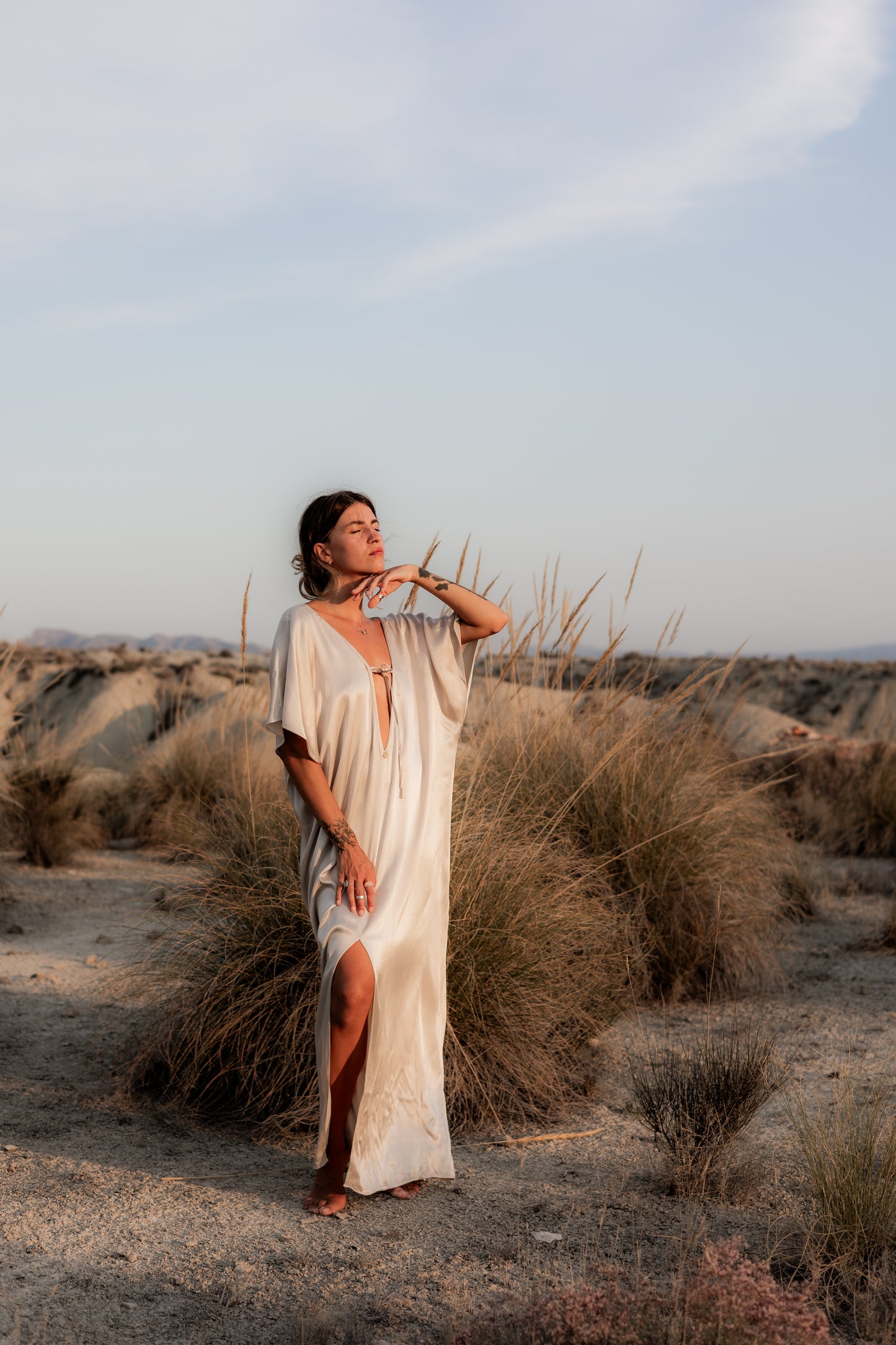 Transformer dress “Center of the Sun” milk from 100% viscose