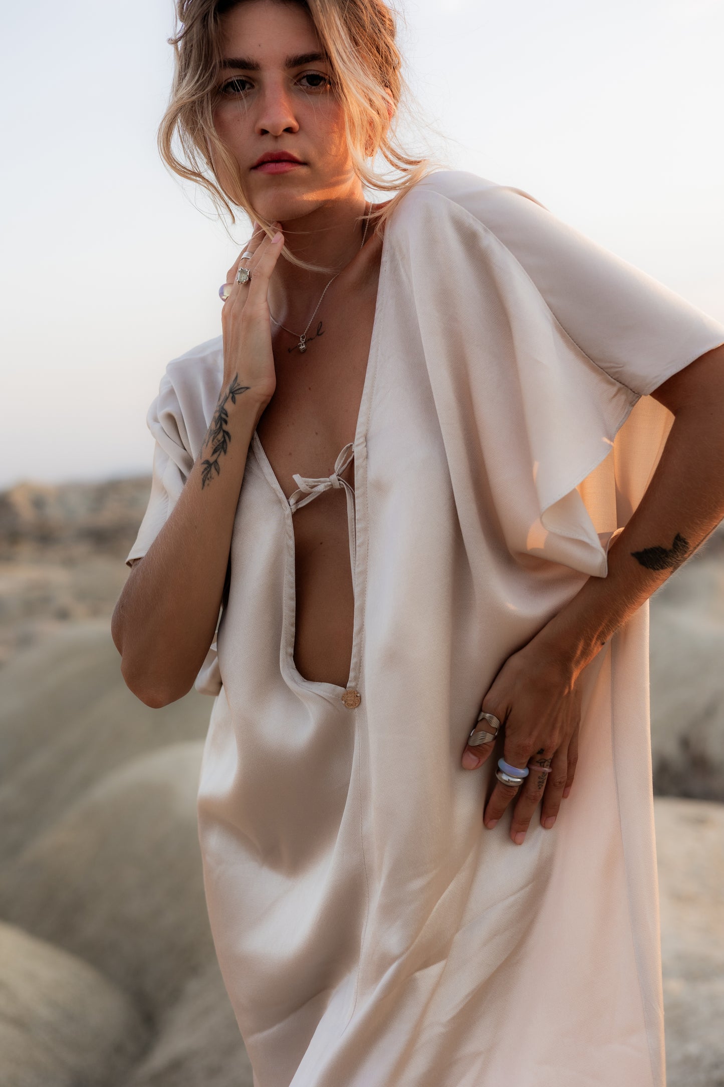 Transformer dress “Center of the Sun” milk from 100% viscose