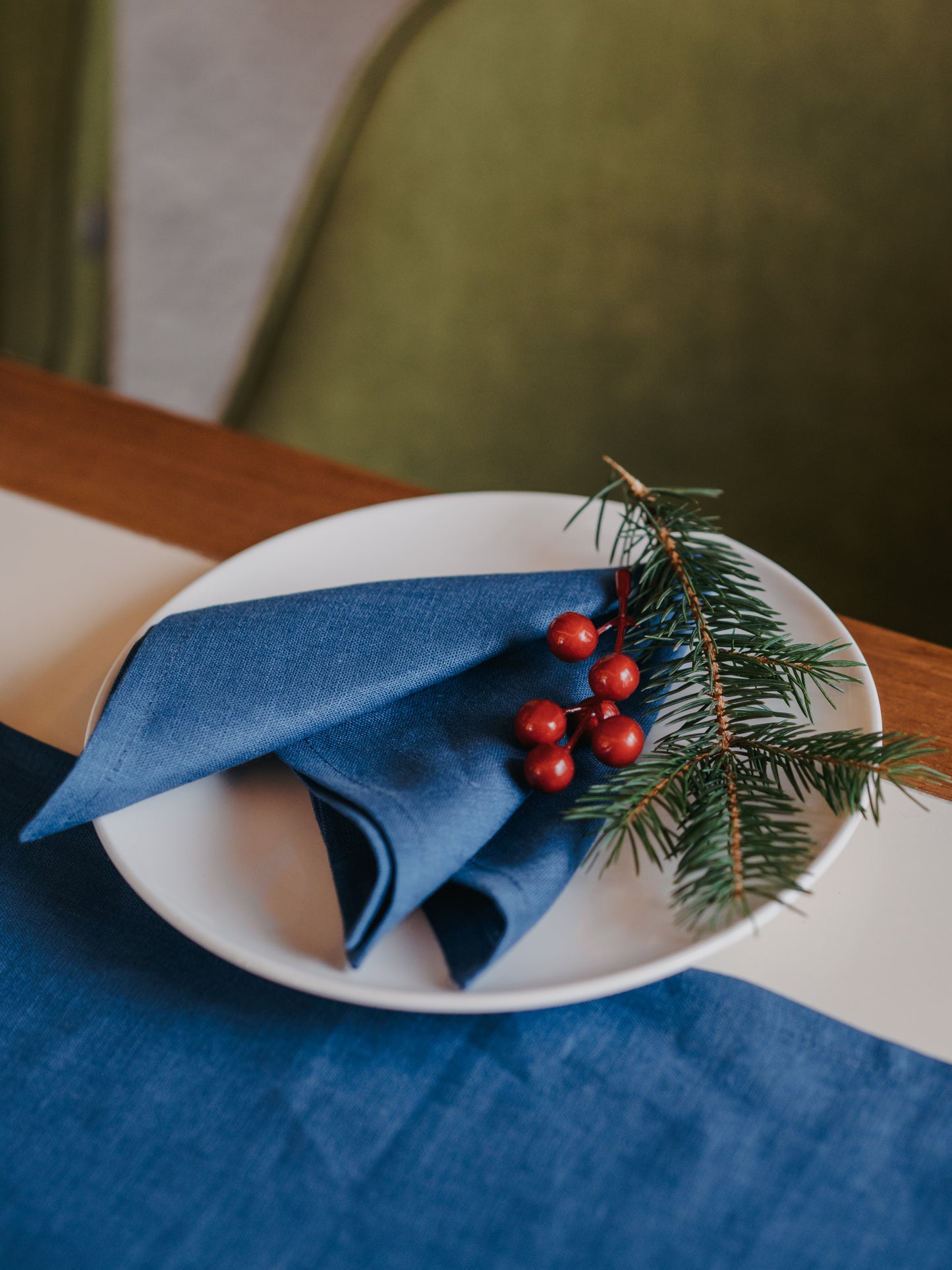 Linen napkin GREY basic for hands, 30x30 cm