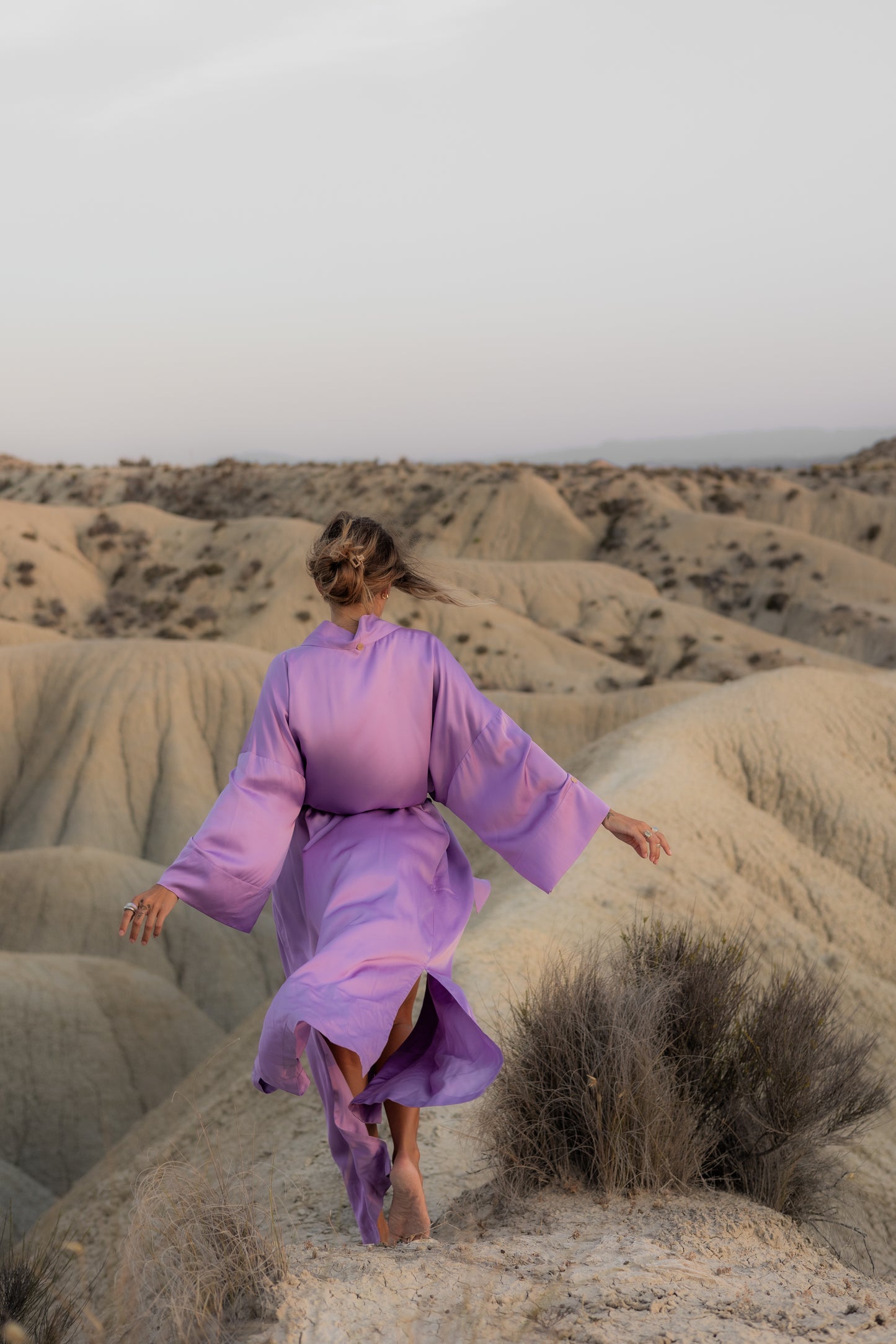Maxi kimono dress purple “Intuition”