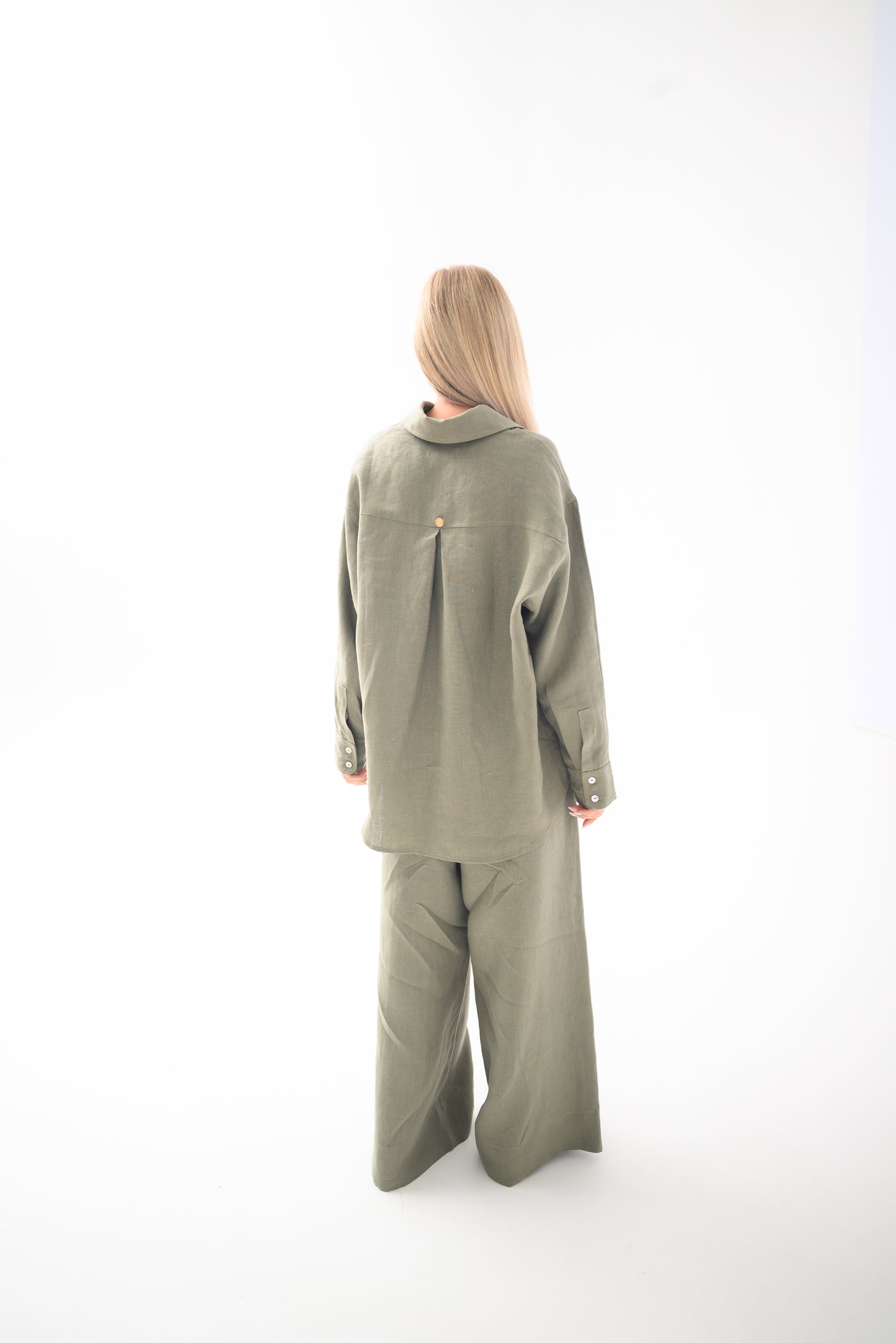 Family look, mother and daughter suit, olive